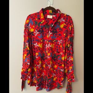New Anthropologie Plus size 24W gorgeous blouse!